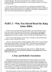 YES YOU CAN READ THE KING JAMES BIBLE | DAVID W DANIELS | CHICK PUBLICATIONS