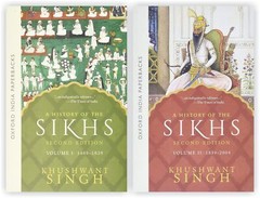 A History of the Sikhs volume 1 and 2 Books Collection Set By Khushwant Singh