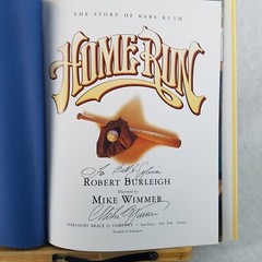 Home Run: The Story of Babe Ruth – LIKE NEW! Signed by Mike Wimmer