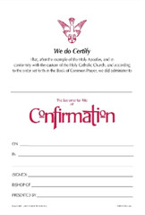 Church Publishing Confirmation Certificate #210R (Poster)
