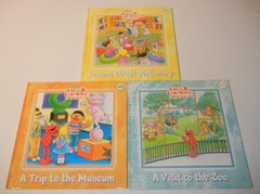 Sesame Street Elmo’s Learning Adventure HC & Activity Books + Flash Cards Set