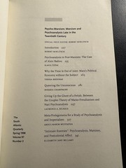 Psycho-Marxism Marxism Psychoanalysis SAQ 1998 Zizek Badiou Duke PB