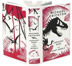 JURASSIC PARK/THE LOST WORLD Michael Crichton ~Leather Bound ~BRAND NEW ~SEALED~