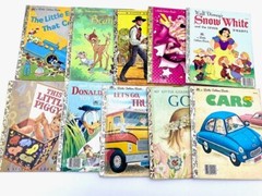 Little golden books 5 lot vintage collectable Disney Random Christmas kids