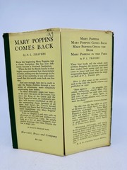 Mary Poppins 2 Book Lot Comes Back In The Park P.L. Travers 1st Edition Vintage