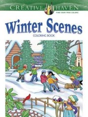 Creative Haven Winter Scenes Coloring Book (Adult Coloring) – Paperback – GOOD