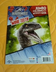 Jurassic World Dinosaurs Coloring/Activity Book with Tear/Share Pages 🆕🆓ship!