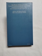 Die Dramen des Sturm & Drang by Friedrich Schiller 1978 Vintage Paperback