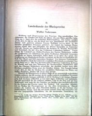 Landeskunde der Rheinprovinz; Sonderdruck aus: keine Angabe; Tuckermann, Walther