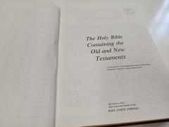1972 THE HOLY BIBLE in Four Translations Parallel Edition LARGE Hardcover