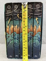 Percy Jackson and the Olympians 5 Book Paperback Boxed Set 1-5 W Poster