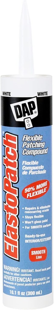 Dap 12276 Elastomeric Patch and Caulking Compound, 10.1-Ounce 10.1 oz, White
