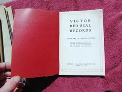 1912 VICTOR RED SEAL RECORDS Catalog A Library of Famous Voices Caruso Eames