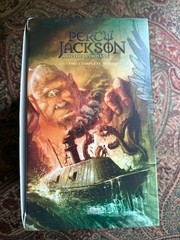 NEW Percy Jackson and the Olympians 5 Book Paperback Boxed Set (w/poster)
