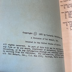 Black Manhood by Tarharka 1972 Serially Published Chapters 1,2,3,4 & 5,6,7 Set
