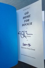 2x SIGNED Mike Pence Charlotte Go Home for Dinner Advice Faith Family HCDJ Book