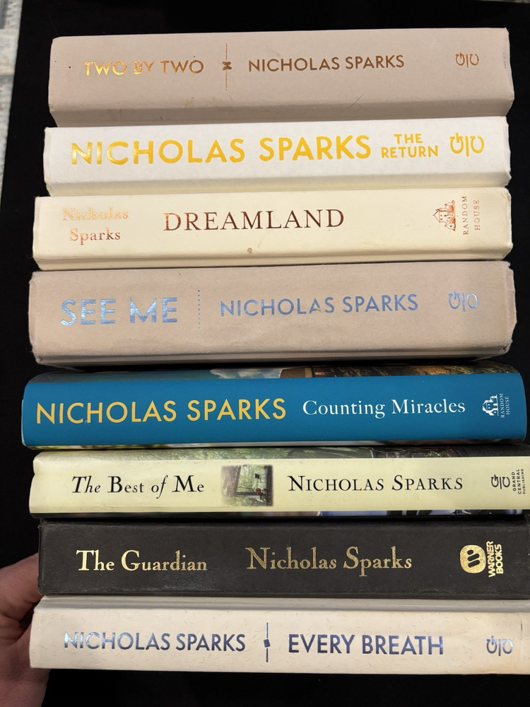 Nicholas Sparks Hardcover Book Lot Romance Fiction Novels (Multiple Titles)