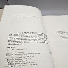 The Gulag Archipelago 1918-1956 An Experiment in Literary Investigation I-II