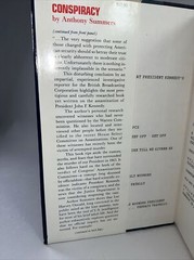 Conspiracy by Anthony Summers 1st Edition 1980 Hardcover