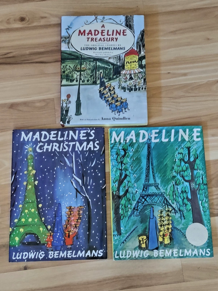 A Madeline Treasury 1993 HC W Jacket + Madeline & Madeline’s Christmas Book Lot