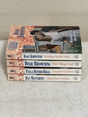 Silhouette Born In The USA Romance Series Lot 4 Paperback Books