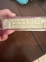 vintage Holy Bible authorized KJV LIMP GOLD LEATHER BINDING INDIA PAPER READ