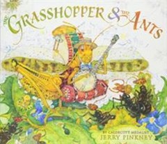 The Grasshopper and the Ants Hardcover Jerry Pinkney