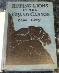 ROPING LIONS in Grand Canyon/Zane Grey, 1st Grosset edition, adventure, 12 illus