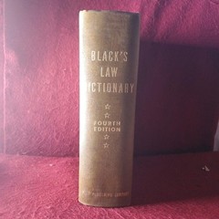 Black’s Law Dictionary Henry C. Black Fourth Edition 1951 Hardcover Webster
