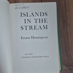 Ernest Hemingway Islands in the Stream Hardcover Charles Scribner’s Sons 1970