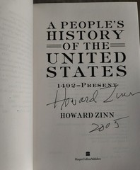 Rare Signed – Howard Zinn: A People’s History of the United States – Hardcover