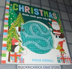 CHRISTMAS SANTA NEEDS YOUR HELP BOARD BOOK BY NATALIE MARSHALL 2018 22CM X 22CM