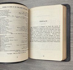Christian Worker’s 1924 New Testament GENUINE LEATHER Pocket Bible (1945)