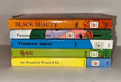 Lot of 5 Childrens Books HB Folgers Coffee Giveaways Wizard of OZ and 4 more