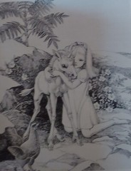 UNICORN GEM A Book of Unicorns 9.5″x11″ with 13 Excellent Prints. Lots of info.