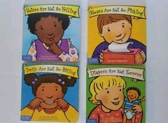 Best Behavior Series 4 Book Lot Diapers Noses Voices/Yelling Teeth/Biting