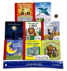 Mixed Set Of 8 Mini Board Books Chick-Fil-A 4 in. Baby Toddler Stocking Stuffer