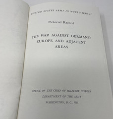 US Army in WWII Pictorial Record War Against Germany Europe & Adjacent HC Green