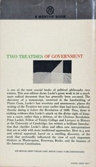 Two Treatises of Government by John Locke English Paperback Book 1965