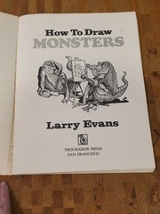 How to Draw Monsters by Larry Evans 1st Edition 1977 Toubador Press FREE S&H