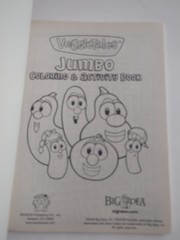 Big Idea 2009 VeggieTales Jumbo Coloring & Activity Book UNCOLORED SC Book 3