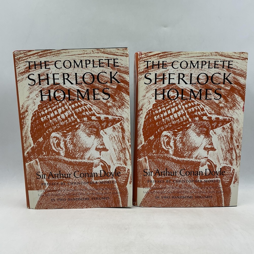 The Complete Sherlock Holmes Vol I-II Sir Arthur Conan Doyle HC Doubleday Brown