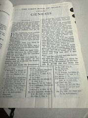 Holy Bible King James Version cross section reference as shown