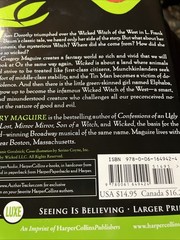 Wicked The Life And Times Of The by Gregory Maguire – First Harperluxe Edition –