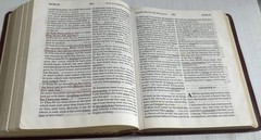 2001 Word Of God KJV Leather Special Margin Edition Bible Large Print Red Letter