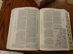 NKJV Scofield Study Bible LARGE PRINT Burgundy Bonded Leather thumb indexed