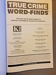 Lot of 2 Word-Search Large Print Puzzle Books-Kappa True Crime & Search & Circle
