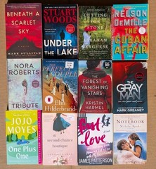 RANDOM MIX Lot of 12 Popular Fiction & Non PB Books MYSTERY/Suspense/ROMANCE