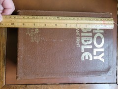 Holy Bible Faith Partners Edition KJV GIANT PRINT Old Time Gospel Red Letter ’76
