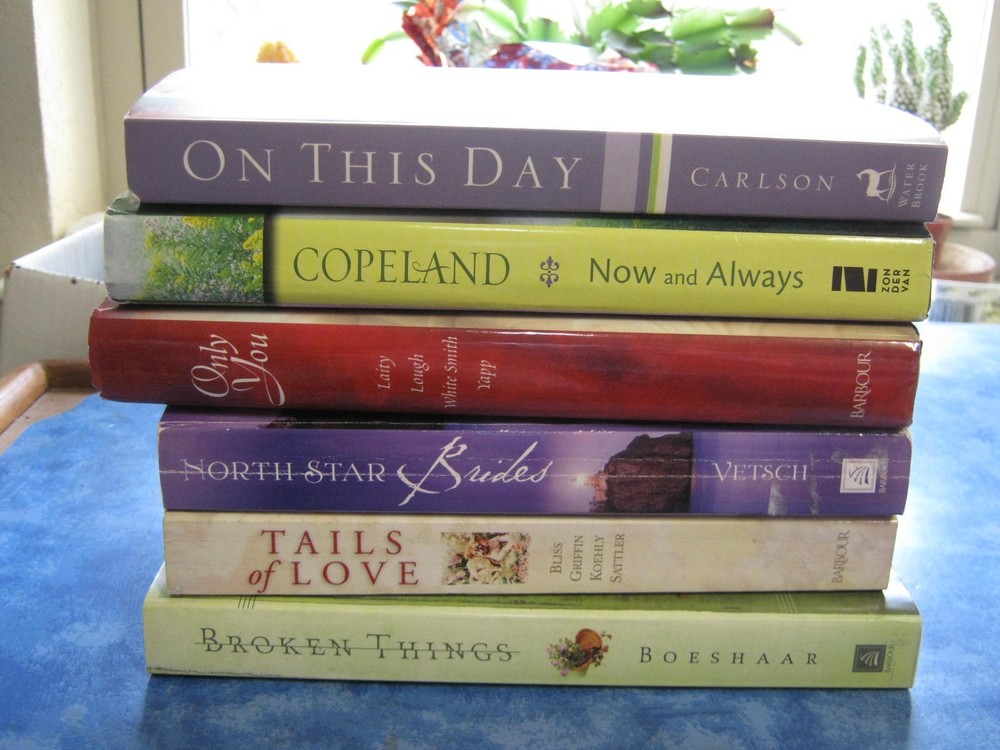 LOT OF 6 INSPIRATIONAL ROMANCE SC Tails of Love ON THIS DAY North Star Brides